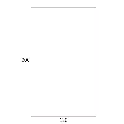 お札・お守り用封筒B（120×200）
幅 x 天地：120 x 200mm
米坪：64g/m2