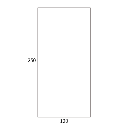 お札・お守り用封筒C（120×250）
幅 x 天地：120 x 250mm
米坪：64g/m2