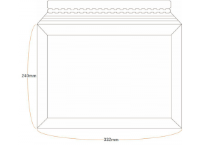 よくある厚紙封筒のイラスト