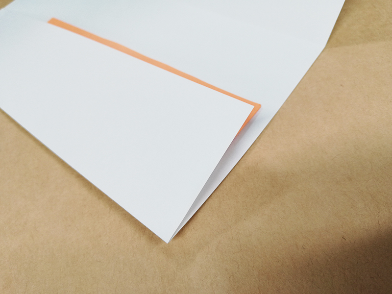 片側のみ糊付け封筒