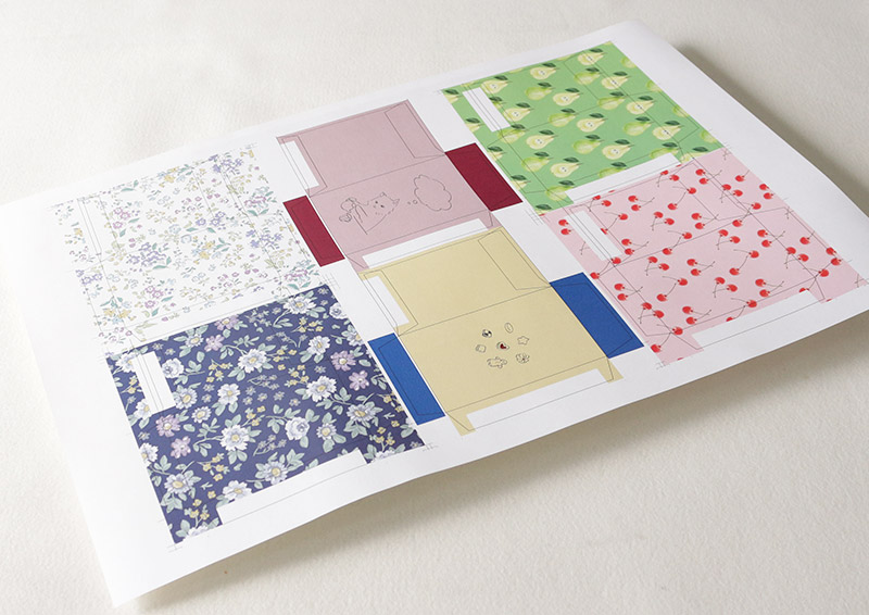 ぽち袋 印刷6丁付け