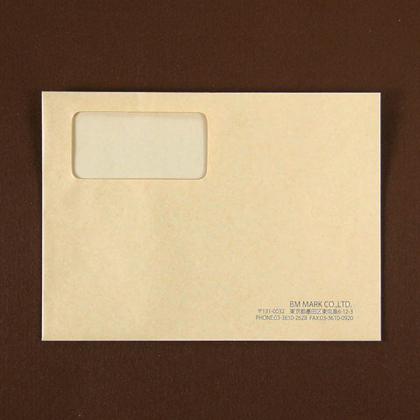 ビーエムマーク様225×165窓付クラフト