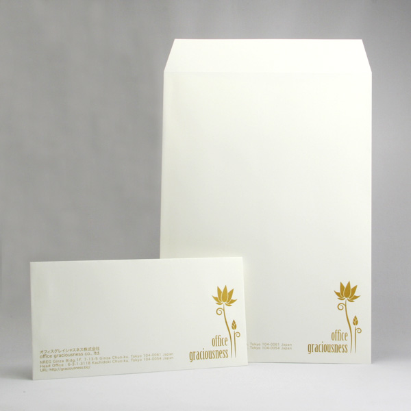 長3カマス 角2コットンスノーホワイト