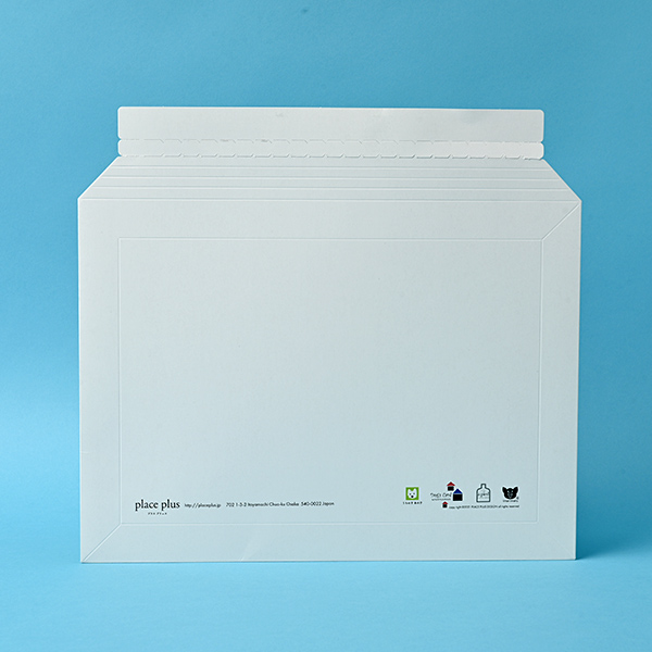 PLACE PLUS DESIGN様 角A4ヨコ厚紙封筒 デジタル印刷_01