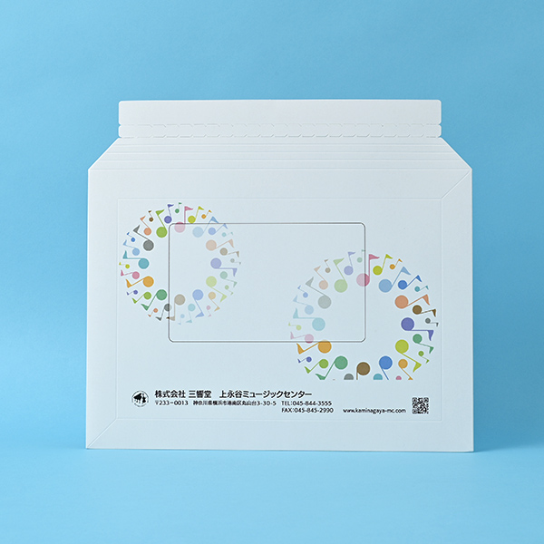 三響堂様 角A4ヨコ厚紙封筒 デジタル印刷_01