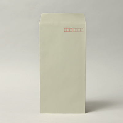 長3 ECグレイ 80 スミ貼 (〒枠付き)