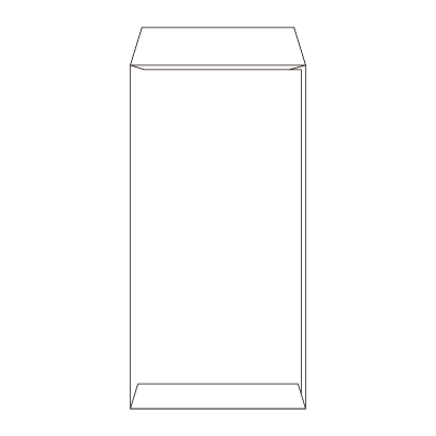 長3 ケント 80N スミ貼 (〒枠なし)(10枚パック)
幅 x 天地：120 x 235mm
米坪：80g/m2