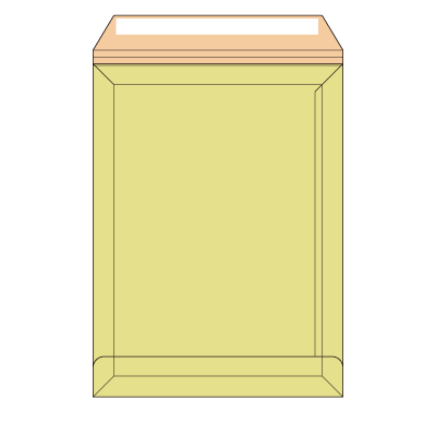 キャッスル封筒 A-3(穴なし)テープ付き
幅 x 天地：360 x 480mm
米坪：350g/m2