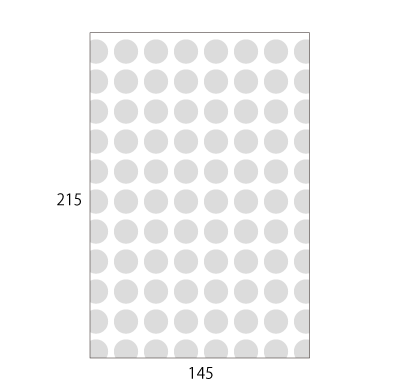 クッション内袋　角6封筒用
幅 x 天地：145 x 215mm
米坪：-
