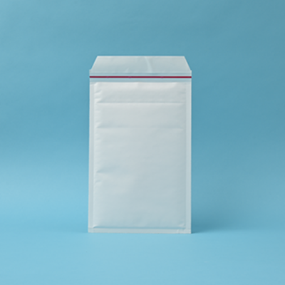 クッション封筒 CD・DVD用 ホワイト(白)
幅 x 天地：190 x 280mm
米坪：100g/m2