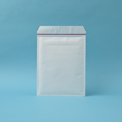 クッション封筒 B5 ホワイト(白)
幅 x 天地：230 x 280mm
米坪：100g/m2