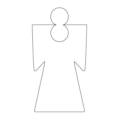 お祓い人形・型代A型(半紙・二つ折り)
幅 x 天地：- x -mm
米坪：-