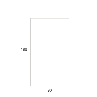 お札・お守り用封筒E（90×160）
幅 x 天地：90 x 160mm
米坪：64g/m2