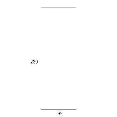 お札・お守り用封筒F 「御神札」
幅 x 天地：95 x 280mm
米坪：64g/m2