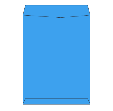 角0 カラーブルー 100
幅 x 天地：287 x 382mm
米坪：100g/m2