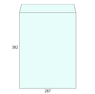 角0 カラーミズ100
幅 x 天地：287 x 382mm
米坪：100g/m2