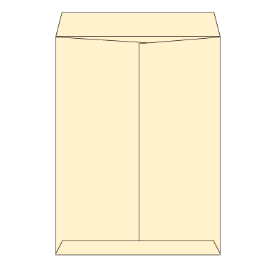 角0センター封筒 コットン ナチュラル 116.3g