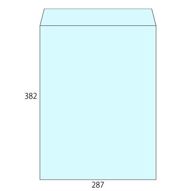 角0 パステルブルー 100
幅 x 天地：287 x 382mm
米坪：100g/m2