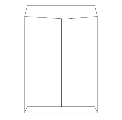 角0 ケント 100 中貼
幅 x 天地：287 x 382mm
米坪：100g/m2