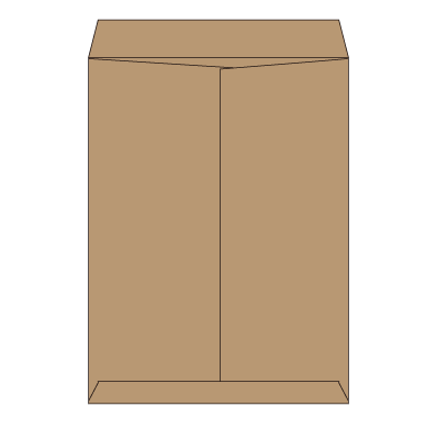 角0センター封筒 未晒クラフト120g