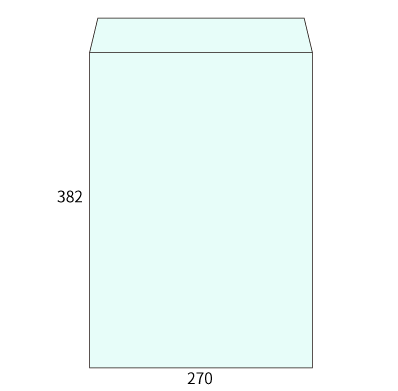 角1 カラーミズ 100
幅 x 天地：270 x 382mm
米坪：100g/m2