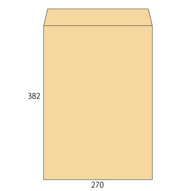 角1 クラフト 85 中貼
幅 x 天地：270 x 382mm
米坪：85g/m2
