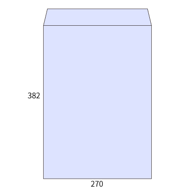 角1 パステルアクア 100
幅 x 天地：270 x 382mm
米坪：100g/m2