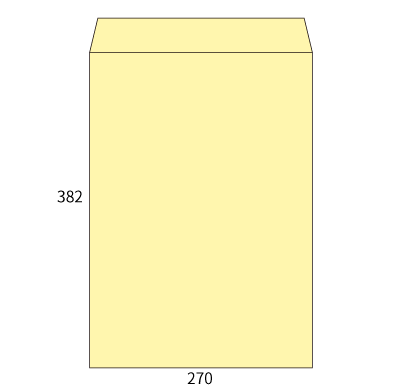 角1 パステルクリーム 100
幅 x 天地：270 x 382mm
米坪：100g/m2