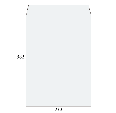 角1 パステルスカイ 100
幅 x 天地：270 x 382mm
米坪：100g/m2