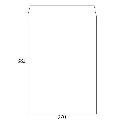 角1 ケント 120 中貼
幅 x 天地：270 x 382mm
米坪：120g/m2