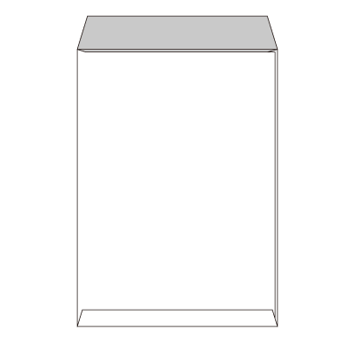 角2透けないコーティング ケント100
幅 x 天地：240 x 332mm
米坪：100g/m2