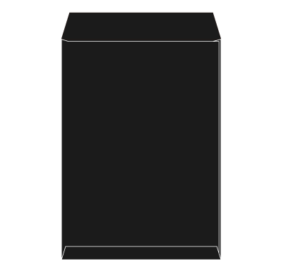 角2 ブラック85 ヨコ貼
幅 x 天地：240 x 332mm
米坪：85g/m2