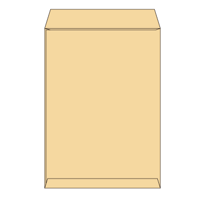 角形2号 クラフト 窓付 95×45
幅 x 天地：240 x 332mm
米坪：85g/m2