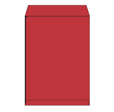 角2サイド封筒 コニーカラーレッド 100g