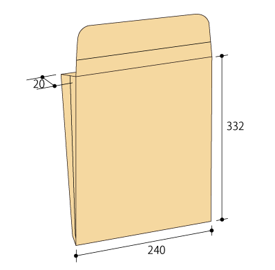 ガゼット角2クラフト100