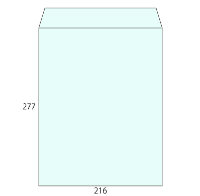 角4 Kミズイロ 85 中貼
幅 x 天地：197 x 267mm
米坪：85g/m2