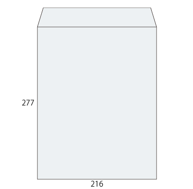 角4 Kスカイ 85 中貼
幅 x 天地：197 x 267mm
米坪：85g/m2