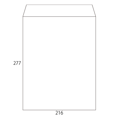 角4 ケント 80 中貼
幅 x 天地：197 x 267mm
米坪：80g/m2