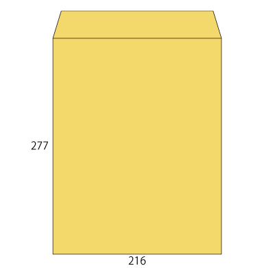 角4 OKクラフト 85 中貼
幅 x 天地：197 x 267mm
米坪：85g/m2