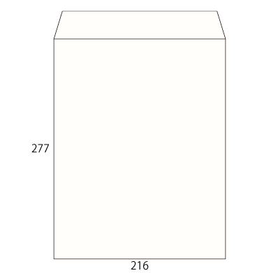 角4 ホワイト 80 中貼
幅 x 天地：197 x 267mm
米坪：80g/m2