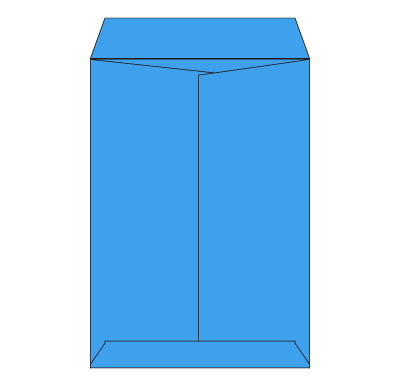 角6 Kブルー 85 中貼
幅 x 天地：162 x 229mm
米坪：85g/m2