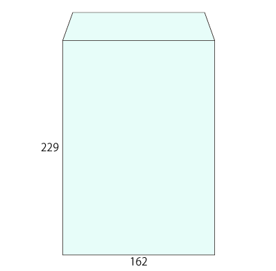 角6 Kミズイロ 85 中貼
幅 x 天地：162 x 229mm
米坪：85g/m2