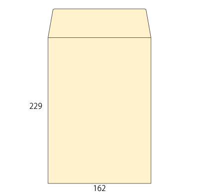 角6 コットン ナチュラル
幅 x 天地：162 x 229mm
米坪：116g/m2