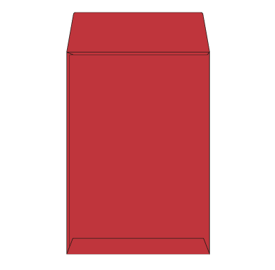 角6サイド封筒 コニーカラーレッド100g
幅 x 天地：162 x 229mm
米坪：100g/m2