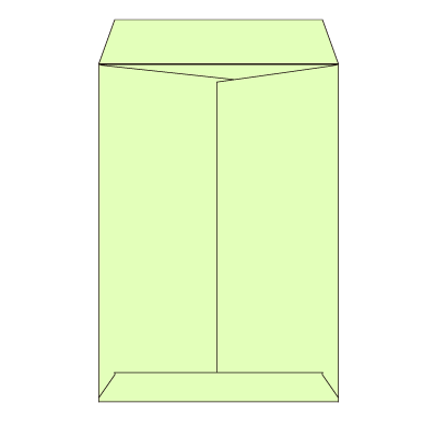 角6 Kウグイス 85 中貼
幅 x 天地：162 x 229mm
米坪：85g/m2