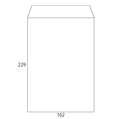 角6 ケント 80 中貼
幅 x 天地：162 x 229mm
米坪：80g/m2