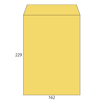 角6 Gクラフト 70 中貼
幅 x 天地：162 x 229mm
米坪：70g/m2