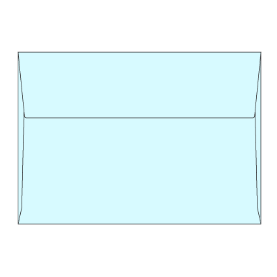 角6カマス封筒 コットン ブルー 116.3g
幅 x 天地：229 x 162mm
米坪：116g/m2