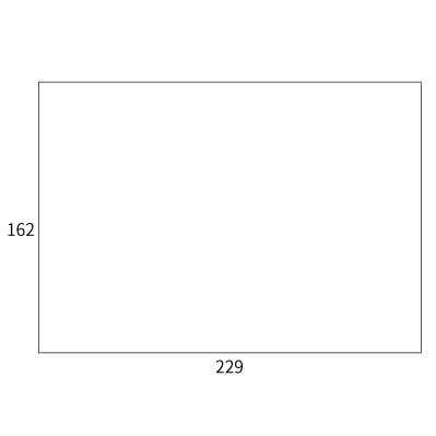 角6カマス封筒 ホワイトクラフト 100g
幅 x 天地：229 x 162mm
米坪：100g/m2