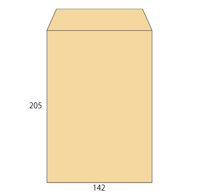 角7 クラフト 85 中貼
幅 x 天地：142 x 205mm
米坪：85g/m2